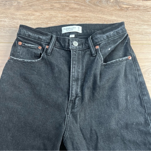 Abercrombie & Fitch women's the ankle straight ultra high rise curve love Jeans - Picture 4 of 5